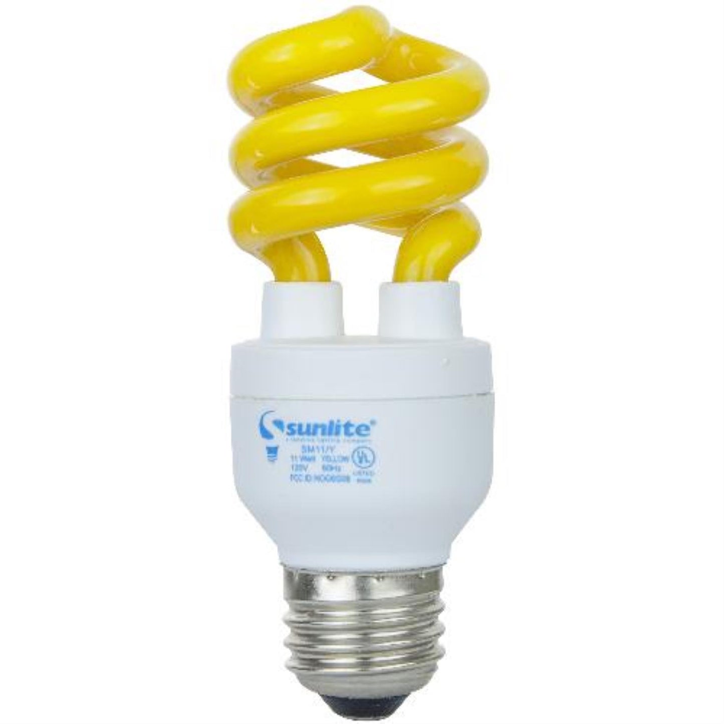 Sunlite 11 Watt Yellow Medium Base Spiral CFL Light Bulb