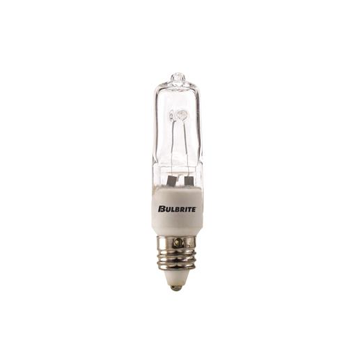 BULBRITE HALOGEN T4 MINI-CANDELABRA SCREW (E11) 100W DIMMABLE LIGHT BULB 2900K/SOFT WHITE 5PK (610101)