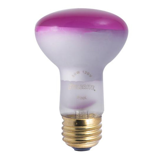 BULBRITE INCANDESCENT R20 MEDIUM SCREW (E26) 50W DIMMABLE LIGHT BULB PINK 6PK (226050)