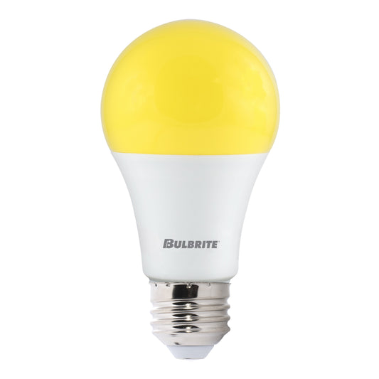 BULBRITE LED A19 MEDIUM SCREW (E26) 9.5W NON-DIMMABLE LIGHT BULB 2700K/WARM WHITE YELLOW BUG 40W INCANDESCENT EQUIVALENT 2PK (774000)