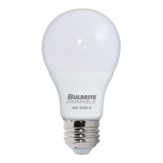 BULBRITE LED A19 MEDIUM SCREW (E26) 9W DIMMABLE LIGHT BULB 2700K/WARM WHITE 60W INCANDESCENT EQUIVALENT 4PK (774100)