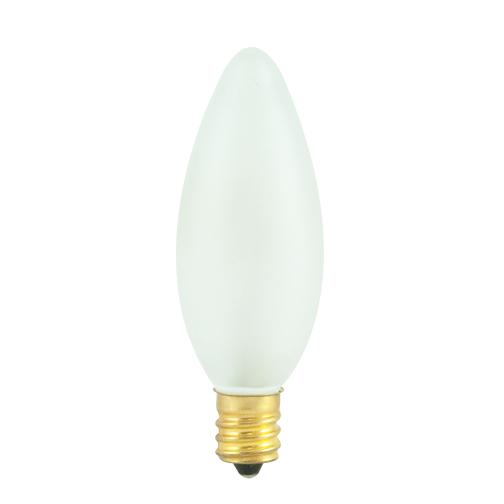 BULBRITE INCANDESCENT B8 CANDELABRA SCREW (E12) 40W DIMMABLE LIGHT BULB 2700K/WARM WHITE 50PK (491140)