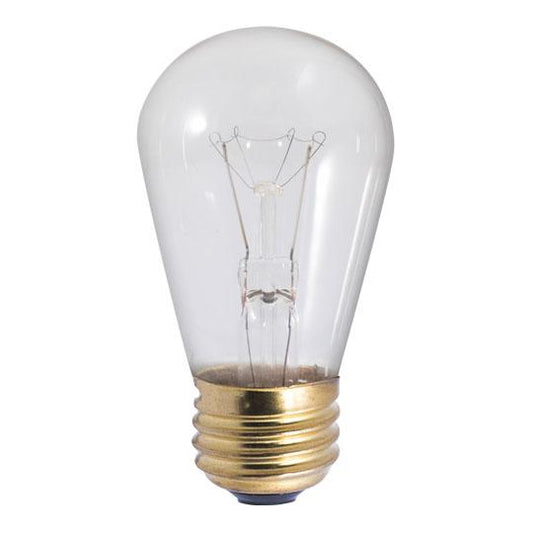 BULBRITE INCANDESCENT S14 MEDIUM SCREW (E26) 11W DIMMABLE LIGHT BULB 2700K/WARM WHITE 25PK (701111)