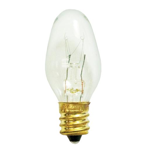 BULBRITE INCANDESCENT C7 CANDELABRA SCREW (E12) 4W DIMMABLE LIGHT BULB 2700K/WARM WHITE 75PK (709104)