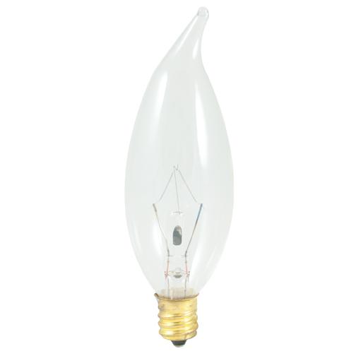 BULBRITE INCANDESCENT CA10 CANDELABRA SCREW (E12) 40W DIMMABLE LIGHT BULB 2700K/WARM WHITE 50PK (403040)