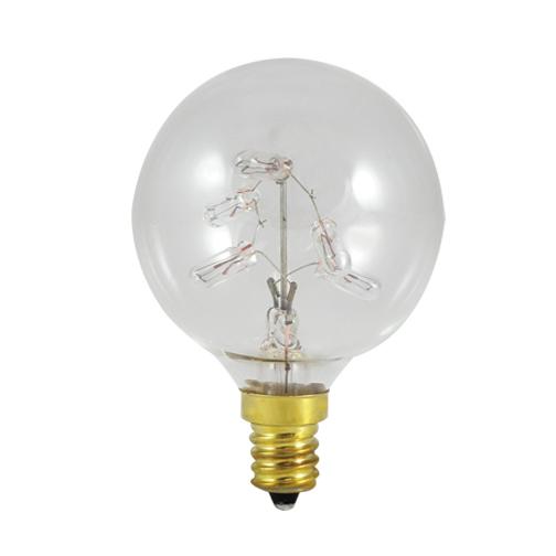 BULBRITE INCANDESCENT G16 CANDELABRA SCREW (E12) 5W DIMMABLE LIGHT BULB 2700K/WARM WHITE STARLIGHT 6PK (716310)