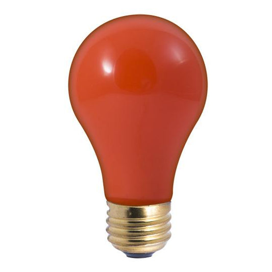 BULBRITE INCANDESCENT A19 MEDIUM SCREW (E26) 60W DIMMABLE LIGHT BULB CERAMIC ORANGE 18PK (106560)