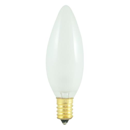 BULBRITE INCANDESCENT B10 EUROPEAN (E14) 25W DIMMABLE LIGHT BULB 2700K/WARM WHITE 30PK (401425)