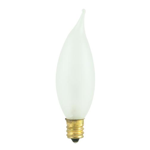 BULBRITE INCANDESCENT CA8 CANDELABRA SCREW (E12) 25W DIMMABLE LIGHT BULB 2700K/WARM WHITE 50PK (404125)
