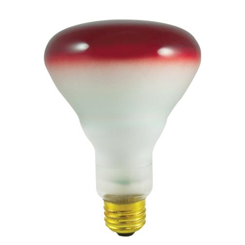 BULBRITE INCANDESCENT BR30 MEDIUM SCREW (E26) 75W DIMMABLE LIGHT BULB RED 8PK (247075)