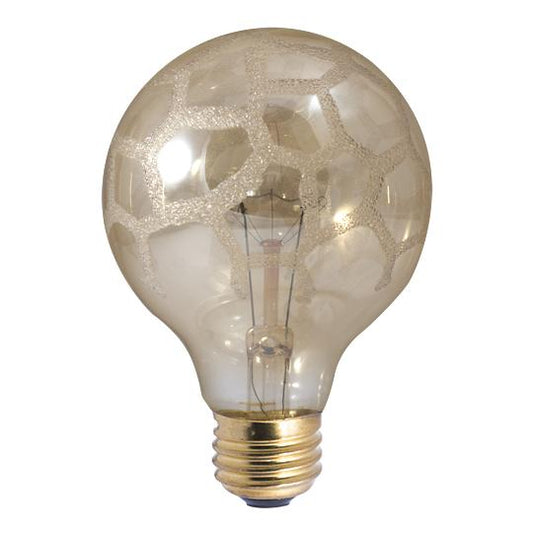 BULBRITE INCANDESCENT G25 MEDIUM SCREW (E26) 40W DIMMABLE LIGHT BULB AMBER MARBLE 6PK (144025)