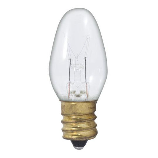 BULBRITE INCANDESCENT C7 CANDELABRA SCREW (E12) 5W DIMMABLE LIGHT BULB 2700K/WARM WHITE 75PK (709105)