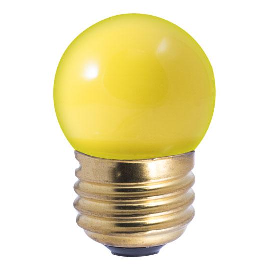 BULBRITE INCANDESCENT S11 MEDIUM SCREW (E26) 7.5W DIMMABLE LIGHT BULB CERAMIC YELLOW 25PK (702607)