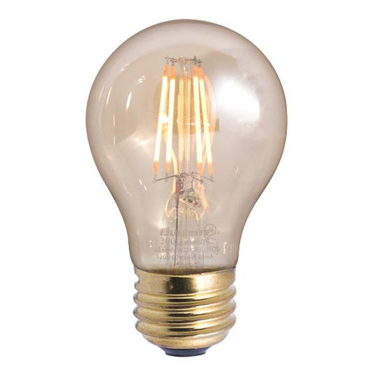 BULBRITE LED A19 MEDIUM SCREW (E26) 4W NON-DIMMABLE FILAMENT LIGHT BULB 2200K/AMBER 40W INCANDESCENT EQUIVALENT 3PK (776502)