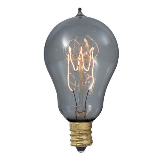 BULBRITE INCANDESCENT A15 CANDELABRA SCREW (E12) 25W DIMMABLE NOSTALGIC LIGHT BULB 1800K/AMBER 4PK (152516)