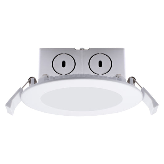 BULBRITE LED 8W 4" CEILING LIGHT W/ JBOX WHITE ROUND DIMMABLE 3000K/SOFT WHITE 50W INCANDESCENT EQUIVALENT 2PK (773106)