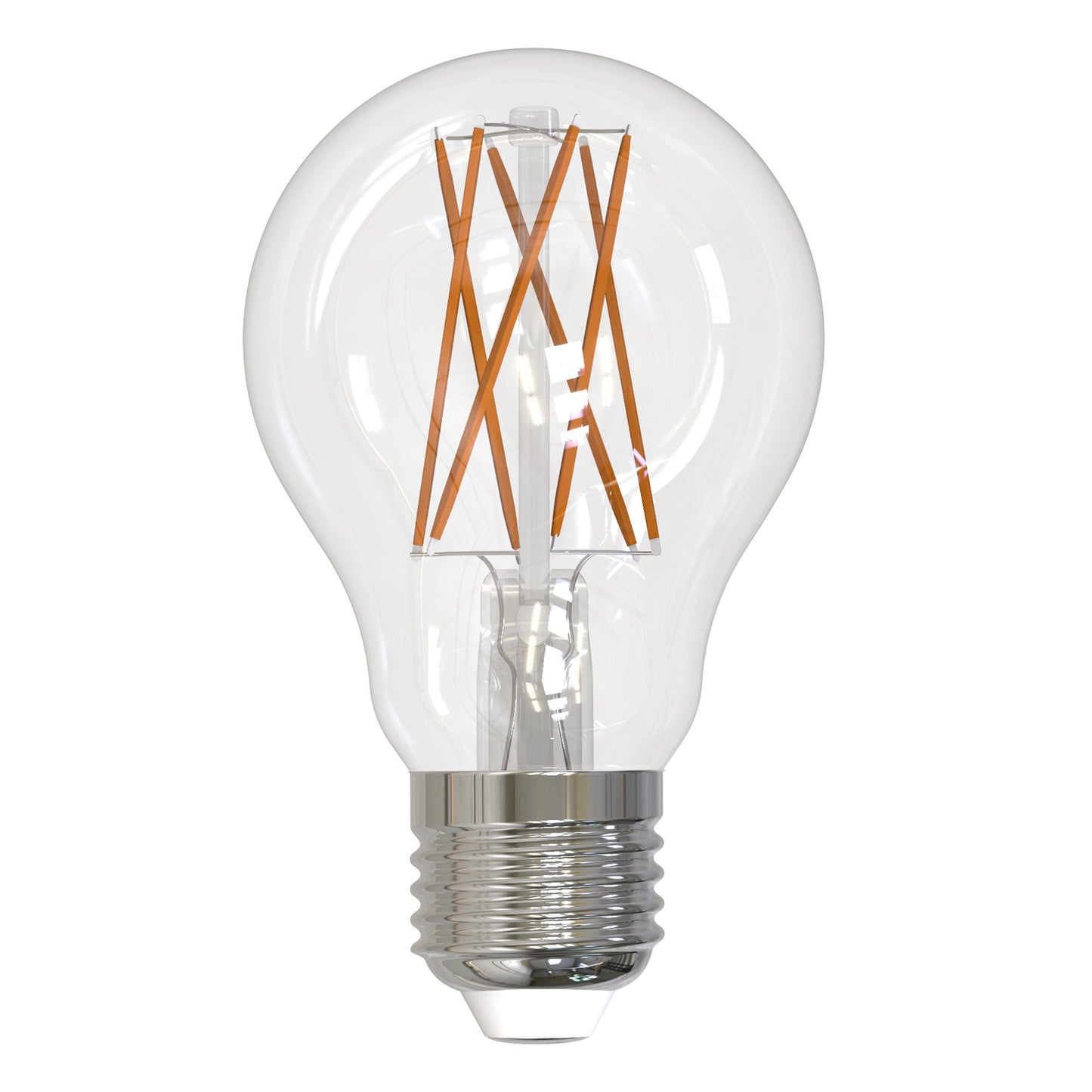 BULBRITE LED A19 MEDIUM SCREW (E26) 8W FULLY COMPATIBLE DIMMING FILAMENT LIGHT BULB 2700K/WARM WHITE 75W INCANDESCENT EQUIVALENT 2PK (776613)