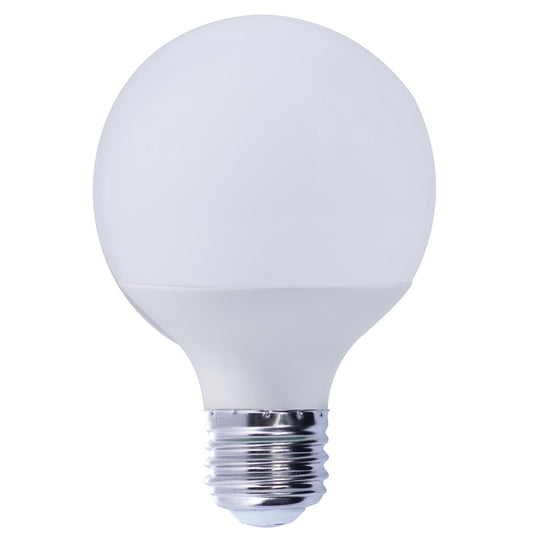 BULBRITE LED G25 MEDIUM SCREW (E26) 8W DIMMABLE LIGHT BULB 2700K/WARM WHITE 60W INCANDESCENT EQUIVALENT 3PK (774136)