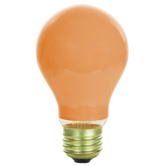 12 Pack of Sunlite 25 watt Ceramic Orange Colored Incandescent Light Bulb - Parties, Decorative, and Holiday 1,250 Average Life Hours