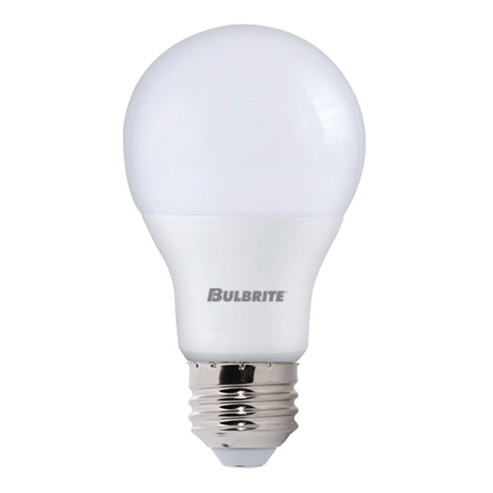 BULBRITE LED A19 MEDIUM SCREW (E26) 9W NON-DIMMABLE FROST 4000K/COOL WHITE LIGHT 60W INCANDESCENT EQUIVALENT 10PK (774005)