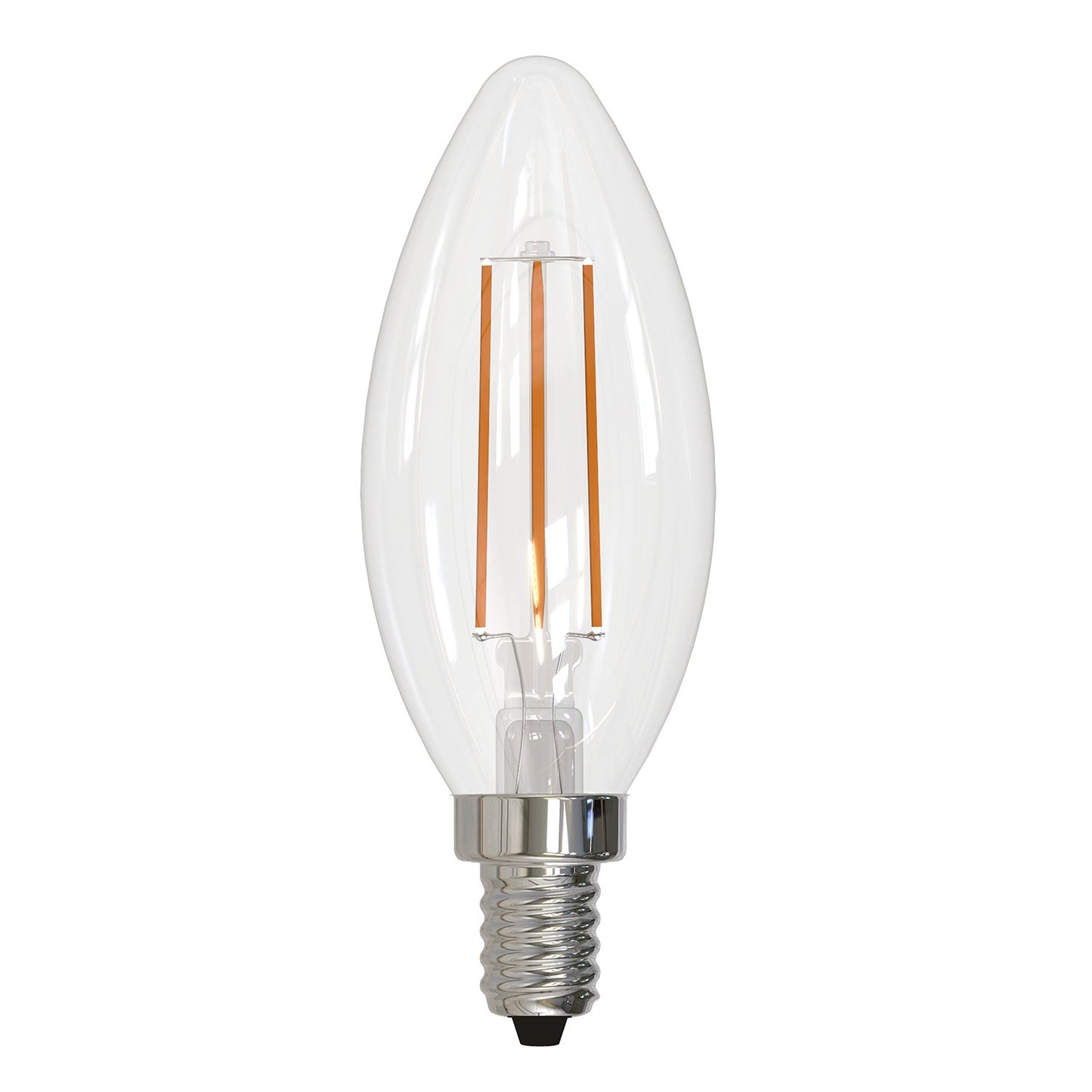 BULBRITE LED B11 CANDELABRA SCREW (E12) 4W NON-DIMMABLE CLEAR 3000K/SOFT WHITE LIGHT 40W INCANDESCENT EQUIVALENT 8PK (776894)
