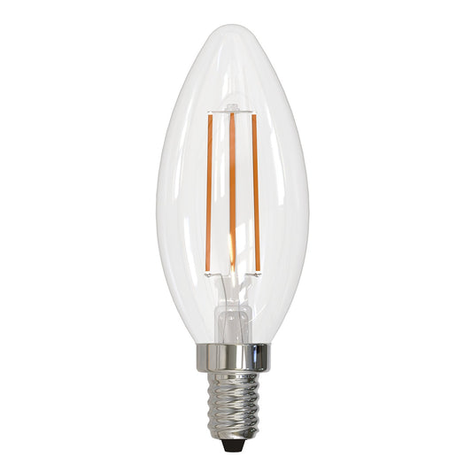 BULBRITE LED B11 CANDELABRA SCREW (E12) 4W NON-DIMMABLE CLEAR 3000K/SOFT WHITE LIGHT 40W INCANDESCENT EQUIVALENT 8PK (776894)