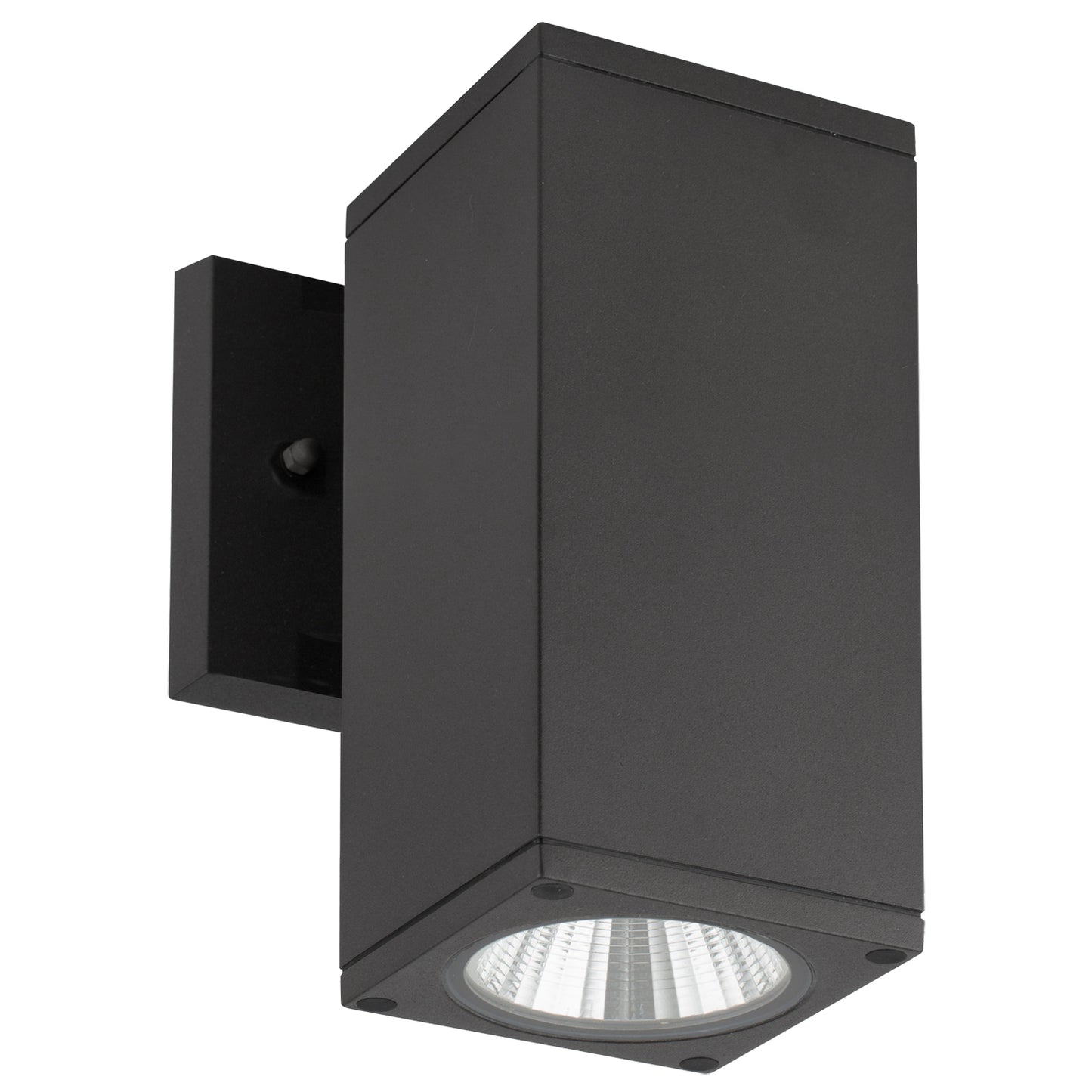 LED Square Up Or Down Outdoor Wall Light Fixture, 12 Watts(60W=), 850 Lumens, Color Tunable 30K/40K/50K, 120-277v, ETL Listed, Black, for Residential & Commercial Use