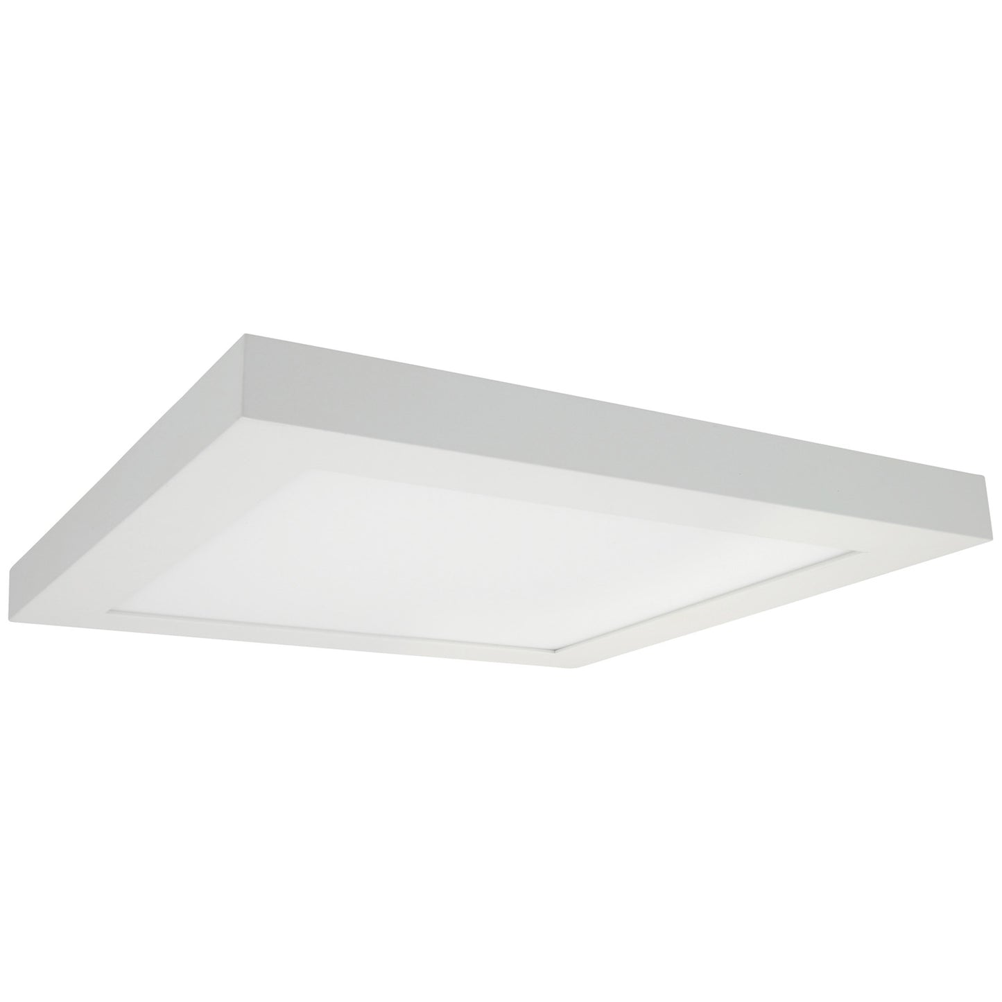 LED Tunable 12-Inch Square Flat Panel Light Fixture, 10 Watts, 920 Lumens, Slim Design, Ceiling Mount, 30K/35K/40K/45K/50K CCT, Dimmable, White Finish, 50,000 Hour, UL Listed, 1 Count