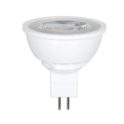 Luxrite LED MR16 GX5.3, 6.5W, 5000K - Bright White, 500 Lumens, 80 CRI, White Finish, Dimmable, Pack of 7 (LR21407)