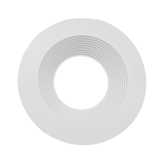 Luxrite 4" Regressed Interchangeable Round Baffled White Trim Canless Spotlight (LR24953)