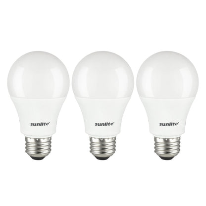 Sunlite A19/LED/12W/ES/D/27K LED A Type Household 12W (75W Equivalent) Light Bulbs Medium (E26) Base, Warm White