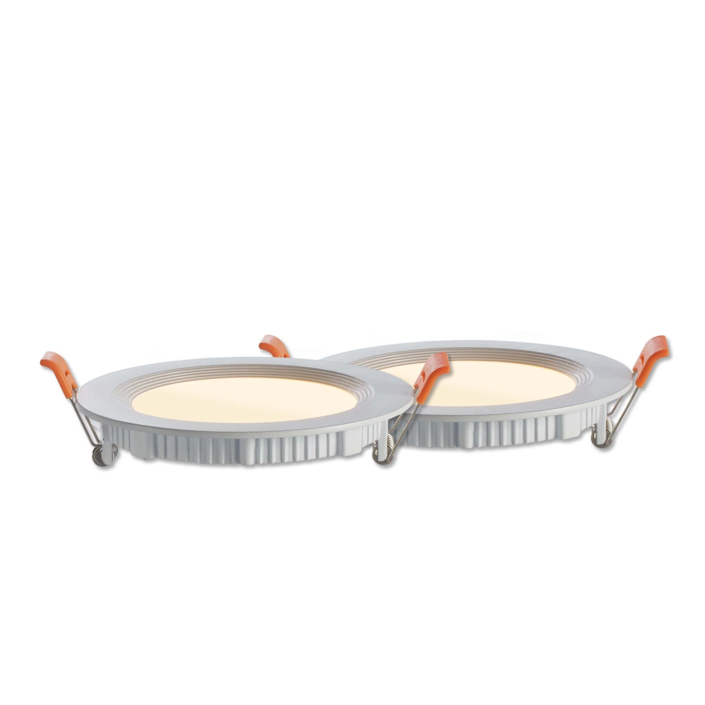 Bulbrite Pack of (2) 14 Watt 6" Round Integrated LED Recessed Downlight with Metal JBOX, 4000K Cool White Light, 1100 Lumens