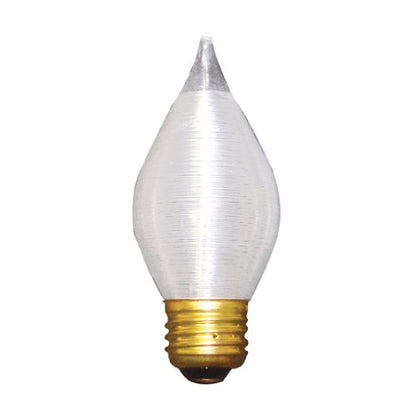 Bulbrite 40C15S 40 Watt Incandescent C15 Spunlite Chandelier Bulb, Medium Base, Satin