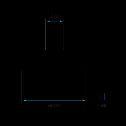 Luxrite 2" Regressed Interchangeable Canless Spotlight Round Square Hole Trim, Pack of 4 (LR23443)