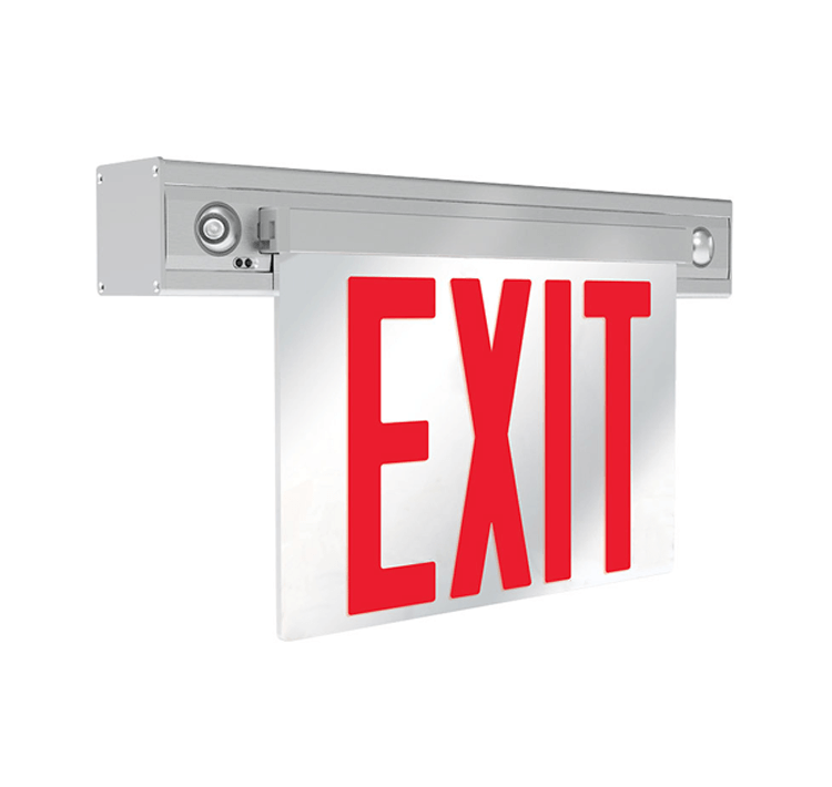 LED Edge Lit Combo Exit Sign