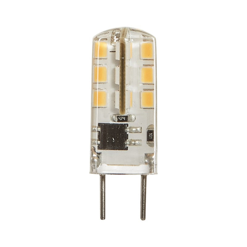 Luxrite G8 LED 1.29" Light Bulb, 2W, 140 Lumens, 120V, 2700K - Warm White, Clear Finish (LR24609)