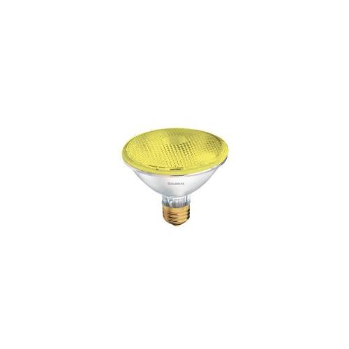 Bulbrite H75PAR30Y 75 Watt Dimmable Colored Light Halogen PAR30, Medium Base, Yellow