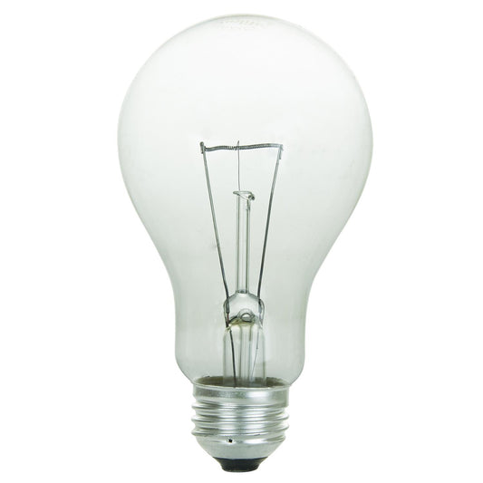 Sunlite 150A/CL Incandescent 150-Watt, Medium Based, A21 High-Wattage Bulb, Clear, 48 Pack