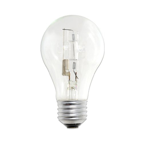 Bulbrite 53A19CL/ECO 53 Watt Dimmable Eco-Friendly Halogen A19 Bulb, Medium Base, Clear, 75 Watt Equivalent, 2-Pack