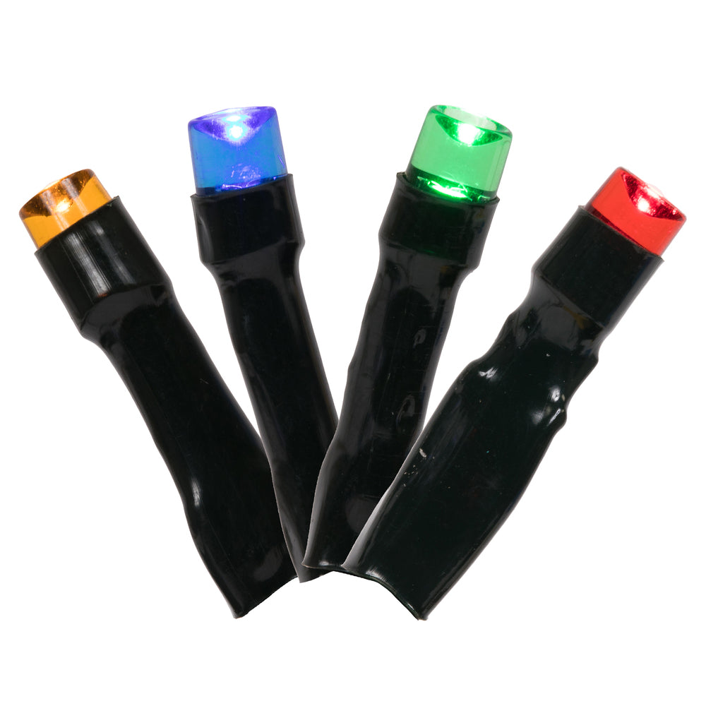 Vickerman Battery Operated Multi-Colored LED Outdoor 35 Light Set, Automatic On-Off Timer. - 3 Pack