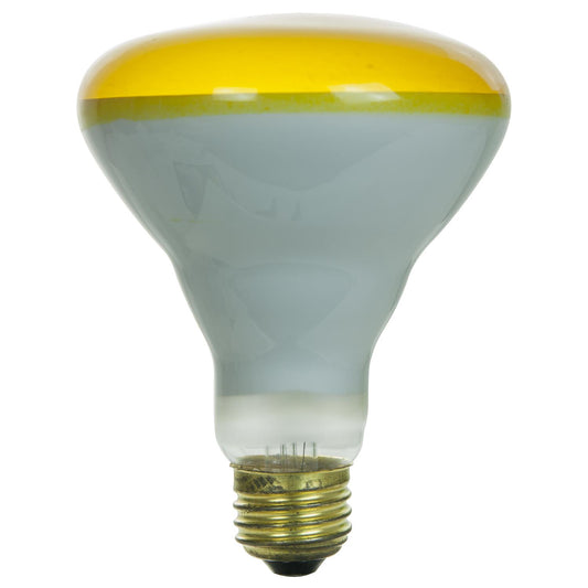 Sunlite 65 Watt BR30 Colored Reflector, Medium Base, Yellow