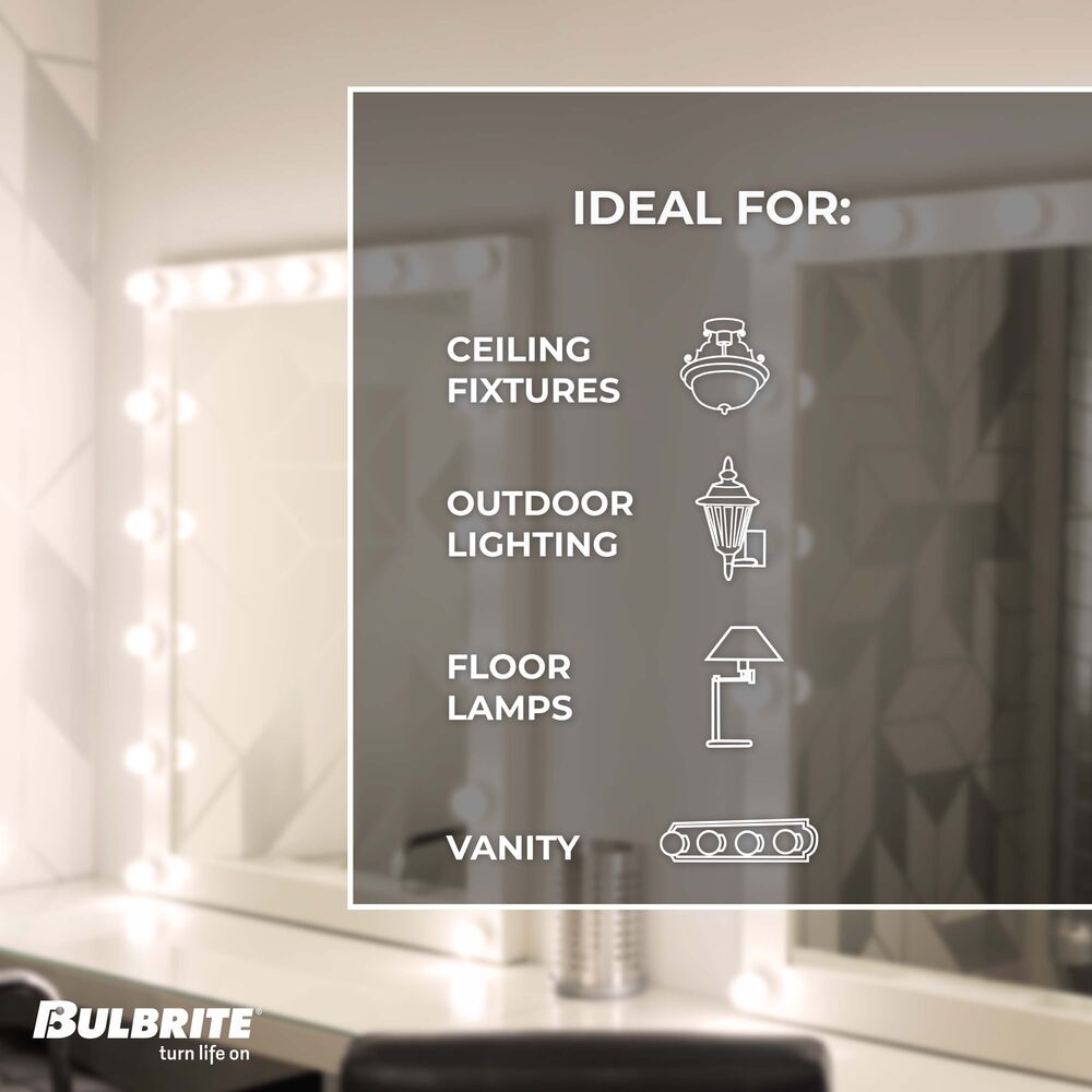 Bulbrite Pack of (12) 50 Watt Dimmable Frost A19 Incandescent Light Bulbs with Medium (E26) Base, 2700K Warm White Light