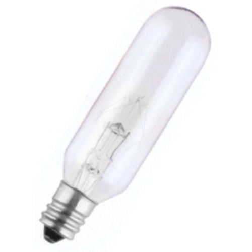 Sylvania Incandescent Light Bulb 15 watt - 120 volt - T6 - Candelabra Screw (E12) Base - 2,850K - Clear - Tubular