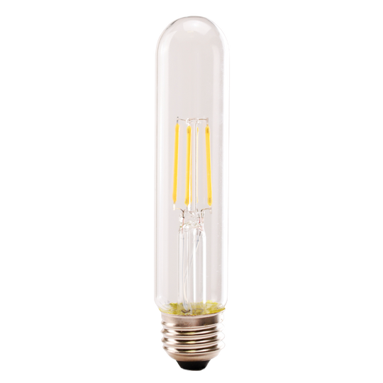 Luxrite LED T9 Filament Tubular Light Bulb, E26 Medium Base, 5W, 2700K - Warm White, 550 Lumens, 80 CRI, Clear Finish, Dimmable, Pack of 7 (LR21625)