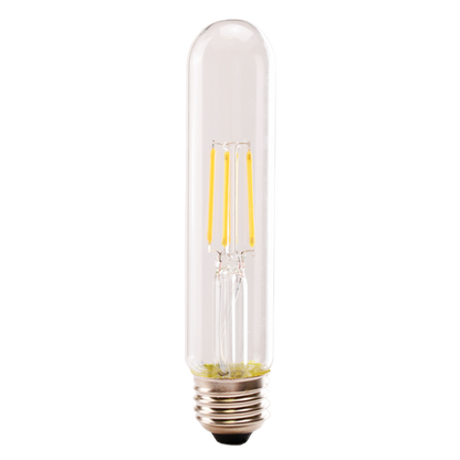 Luxrite LED T9 Filament Tubular Light Bulb, E26 Medium Base, 5W, 2700K - Warm White, 550 Lumens, 80 CRI, Clear Finish, Dimmable, Pack of 7 (LR21625)