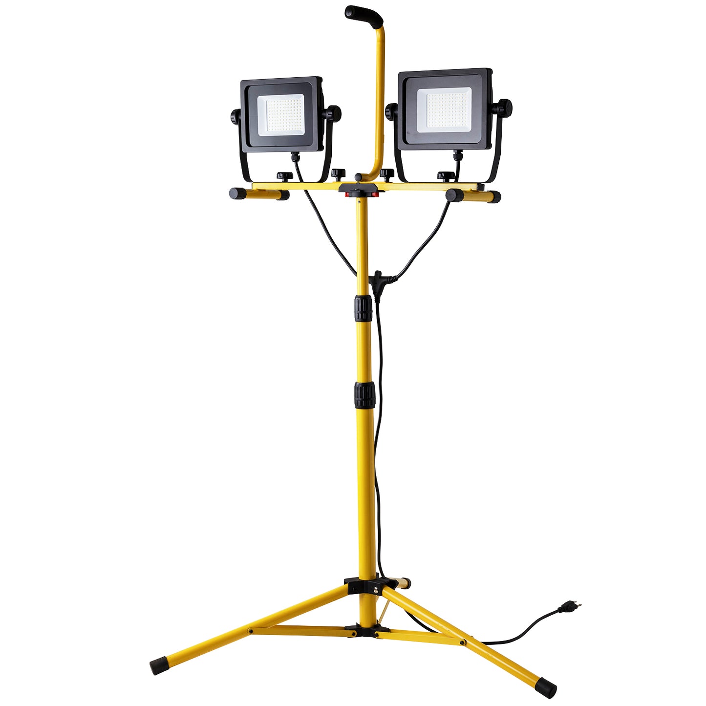 Sunlite 88178 LED Dual-Head Portable Construction Work Light with Tripod Stand, 144 Watts, 7000 Lumens, 6 Foot Cord, for Workshops, Garages, Attics, Basements, Job Sites, UL Listed, 40K - Cool White