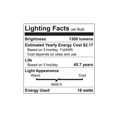 Luxrite Downlight LEDML10/18W/940/D 4000K Cool White