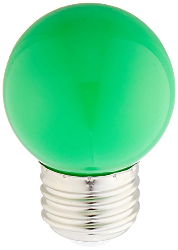 Bulbrite LED/G14G 1 Watt Ambient LED Color Light G14 Bulb, Medium Base, Green