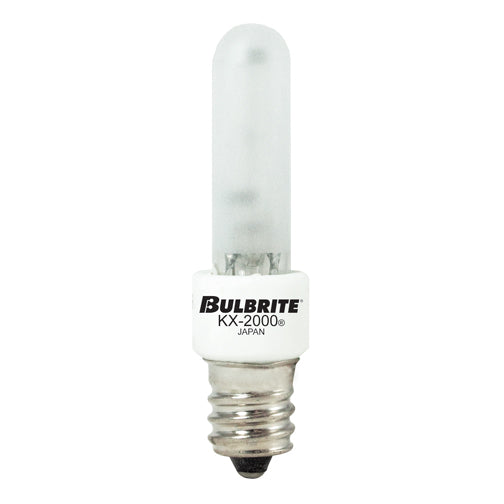 Bulbrite KX40FR/E12 40 Watt KX-2000 Dimmable Krypton/Xenon T3 Capsule Bulb, Candelabra Base, Frost