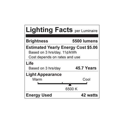 Luxrite LED 8' T8 Ballast Bypass Tube, R17D Base, 42W, 5500 Lumens, 6500K - Daylight, 82 CRI, Frosted White Finish, Pack of 2 (LR34137)
